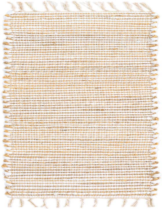 Detail image of 1' 2 x 4' 1 Hand Woven Chindi Jute Table Runner Rug