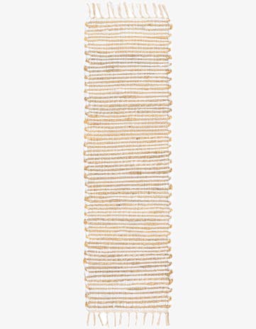 1' 2 x 4' 1 Hand Woven Chindi Jute Table Runner Rug