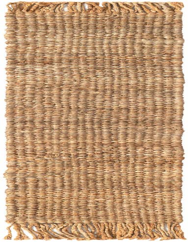 Detail image of 1' 2 x 6' 1 Hand Woven Chunky Jute Table Runner Rug