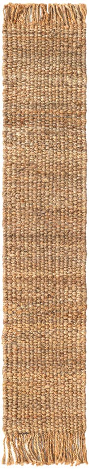 Detail image of 1' 2 x 6' 1 Hand Woven Chunky Jute Table Runner Rug