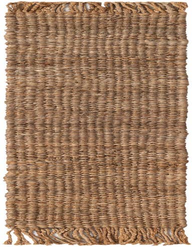 Detail image of 1' 2 x 8' Hand Woven Chunky Jute Table Runner Rug