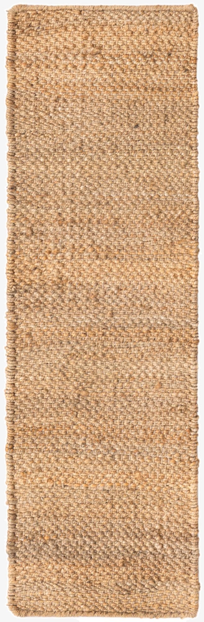 Primary image 1' 2 x 4' 1  Hand Woven Chunky Jute Table Runner Rug