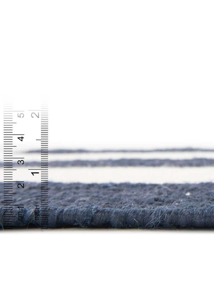 Custom Nautical Navy Hand Woven Jill Zarin Hamptons Rug