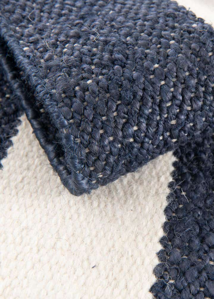 Custom Nautical Navy Hand Woven Jill Zarin Hamptons Rug