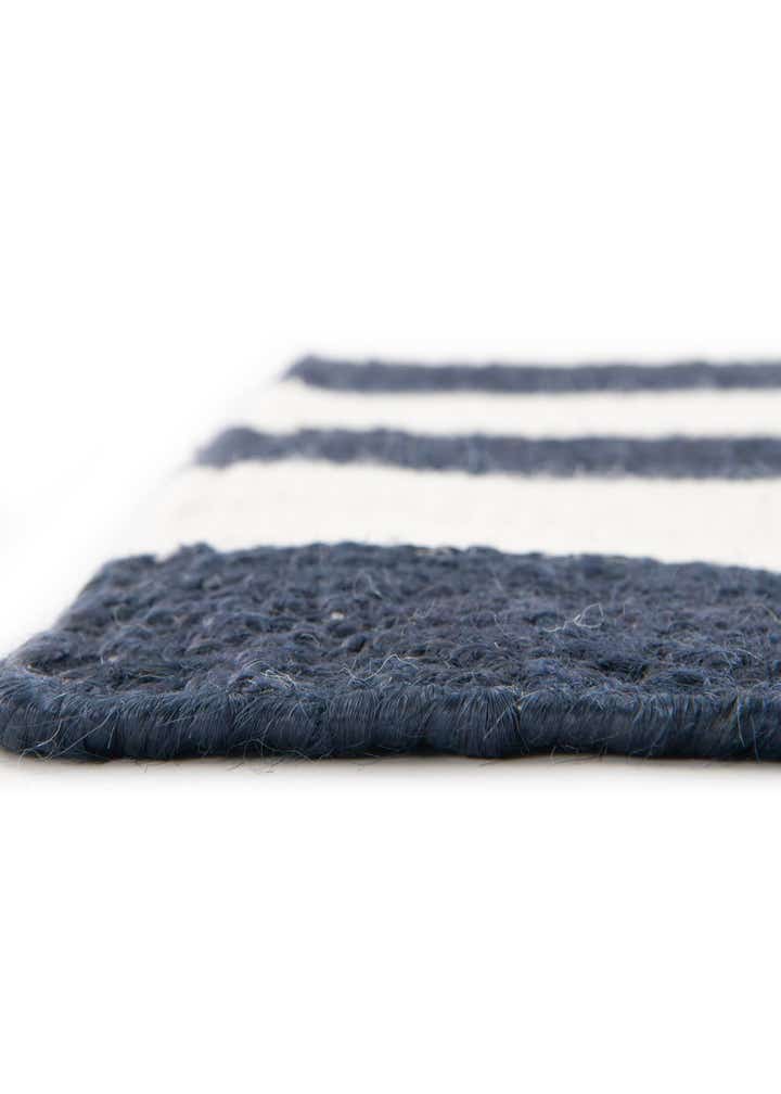 Custom Nautical Navy Hand Woven Jill Zarin Hamptons Rug