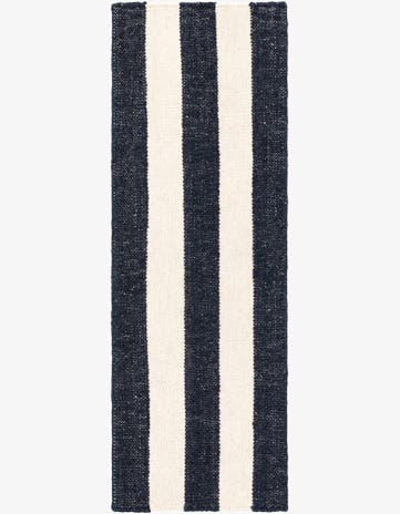 2' x 6' 1 Hand Woven Jill Zarin Hamptons Runner Rug