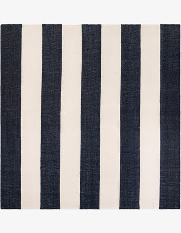 Nautical Navy Jill Zarin Hamptons Square Rug