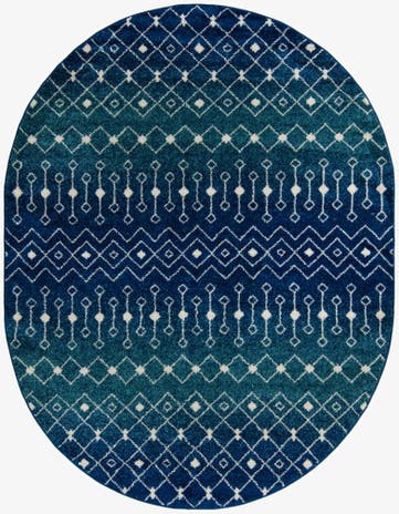 7' 10 x 10' Moroccan Trellis Oval Rug