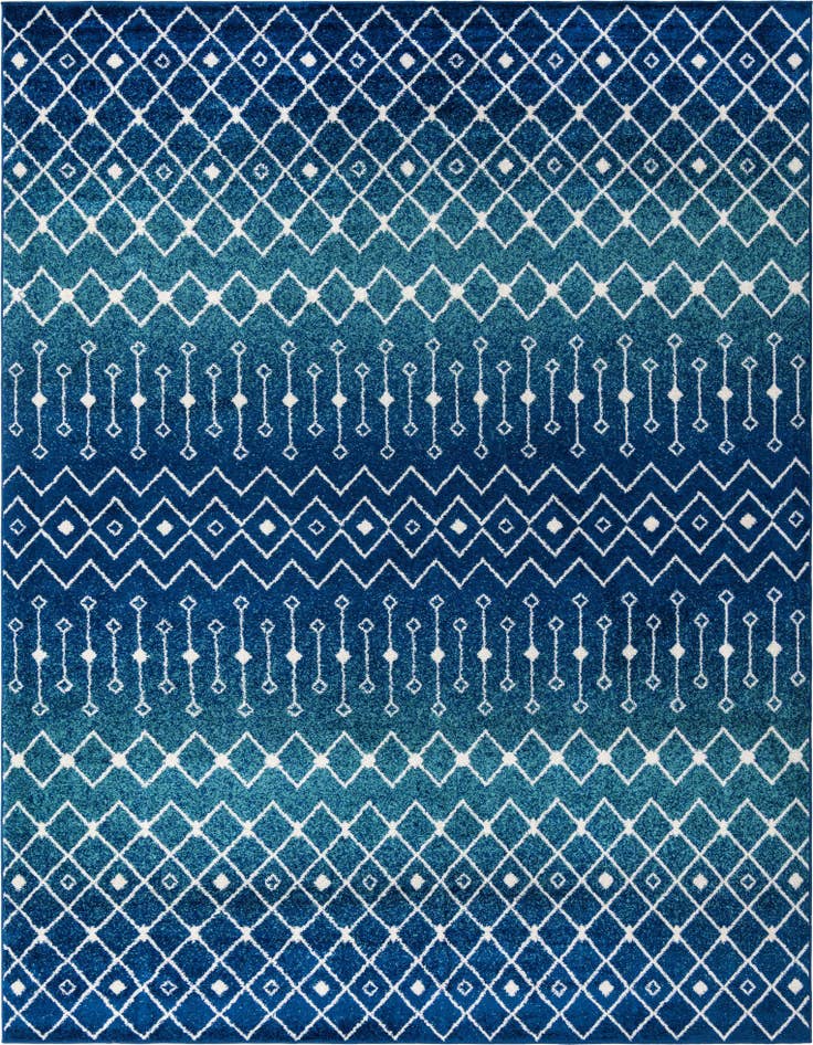 Detail image of 10' 8 x 14' Moroccan Trellis Rug