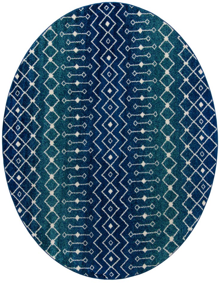 Detail image of 10' x 10' Moroccan Trellis Round Rug