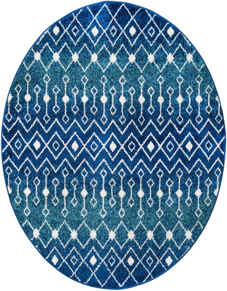 Detail image of 6' x 6' Moroccan Trellis Round Rug