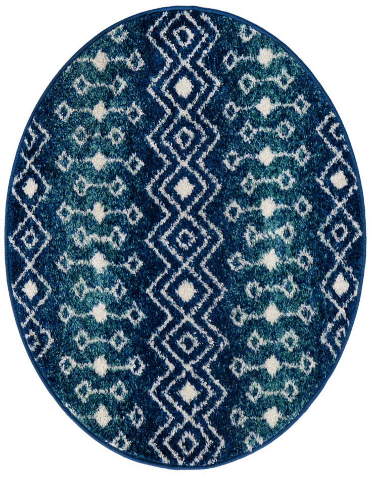 Detail image of 3' x 3' Moroccan Trellis Round Rug