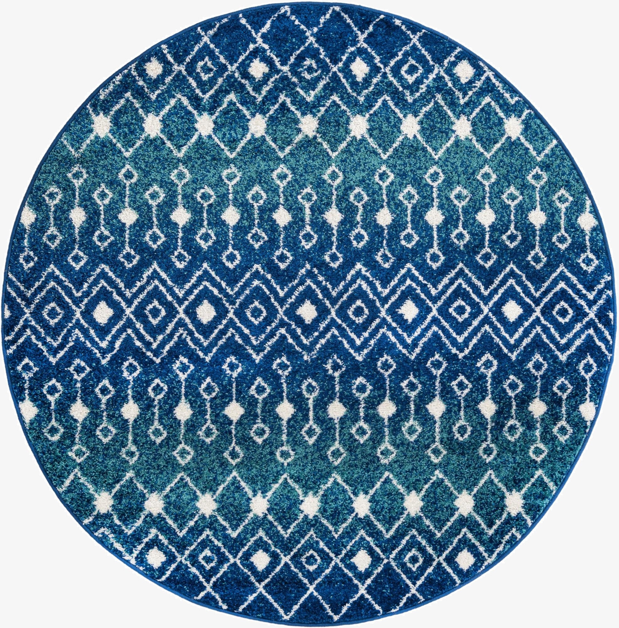 5' 3 x 5' 3 Moroccan Trellis Round Rug