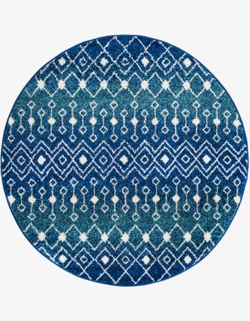 5' 3 x 5' 3 Moroccan Trellis Round Rug