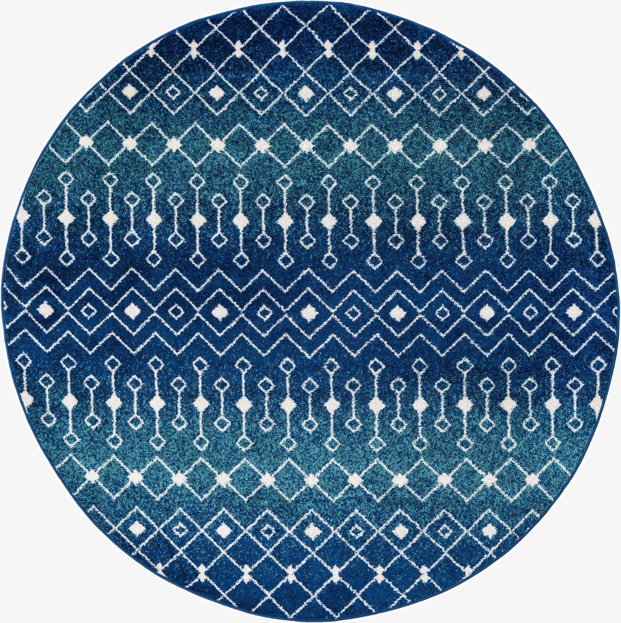 Primary image 7' 10 x 7' 10 Moroccan Trellis Round Rug