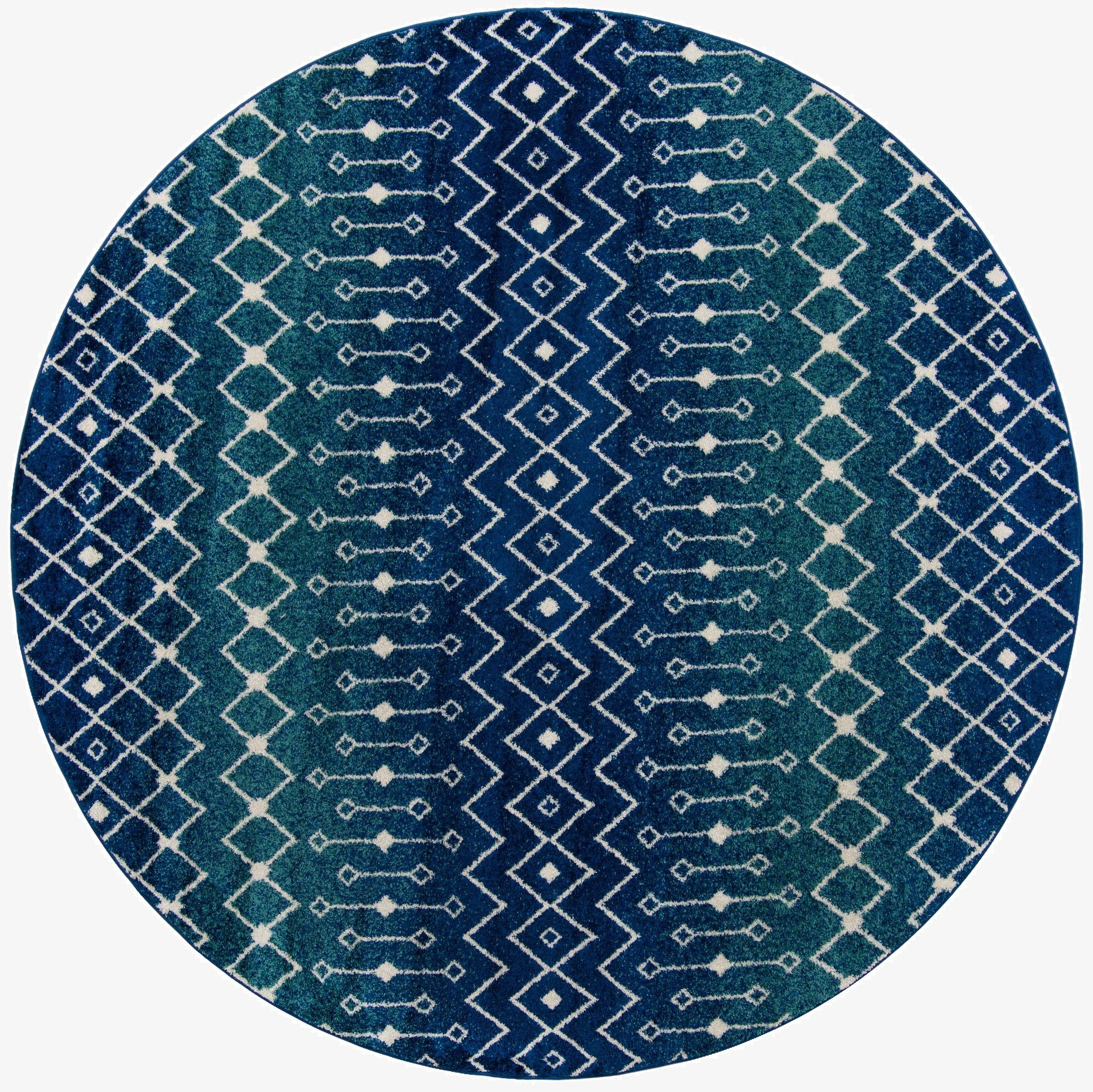 Primary image 10' x 10' Moroccan Trellis Round Rug