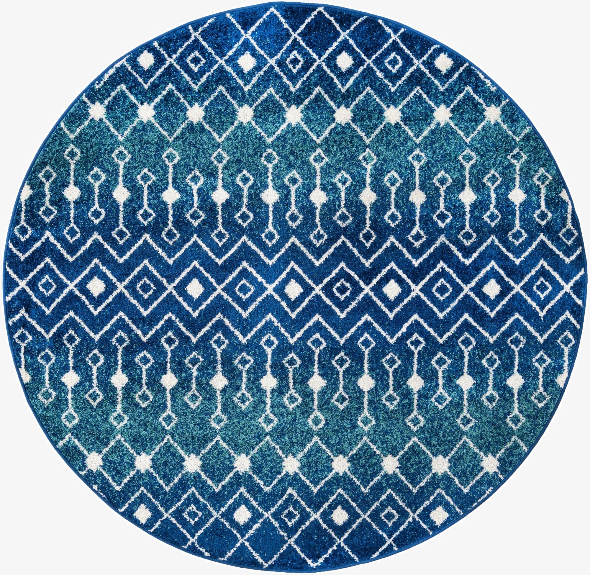 Primary image 6' x 6' Moroccan Trellis Round Rug