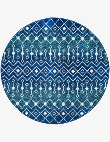 6' x 6' Moroccan Trellis Round Rug