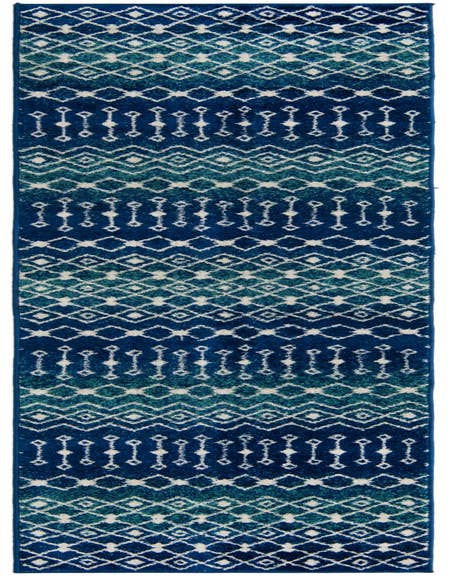 Detail image of 2' 7 x 12' Moroccan Trellis Runner Rug