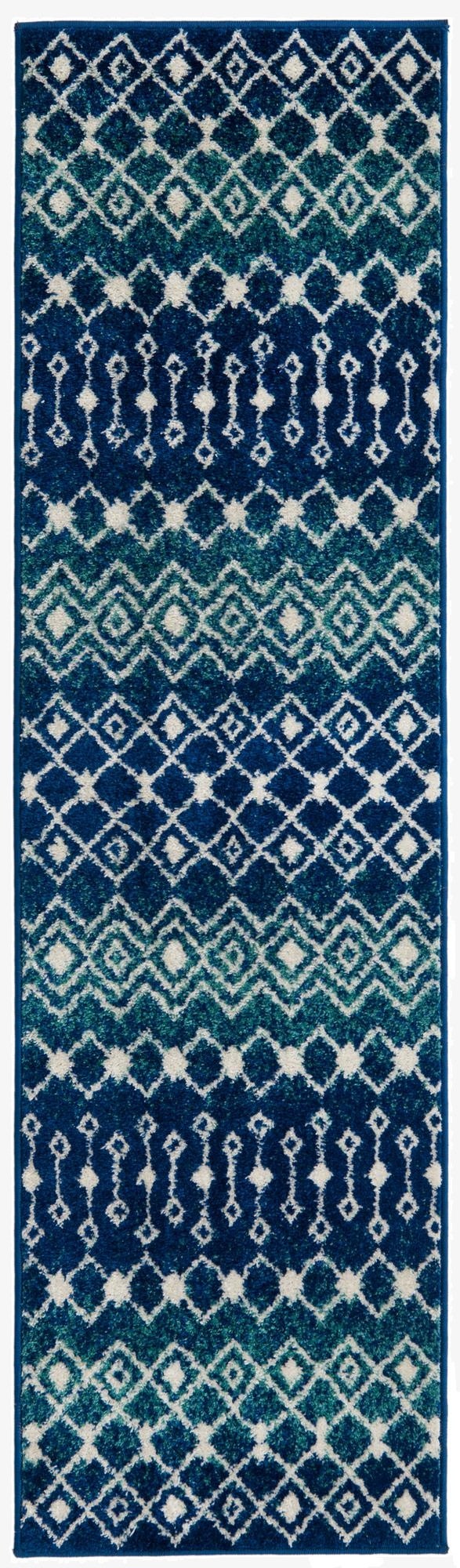 Primary image 2' x 7' Moroccan Trellis Runner Rug