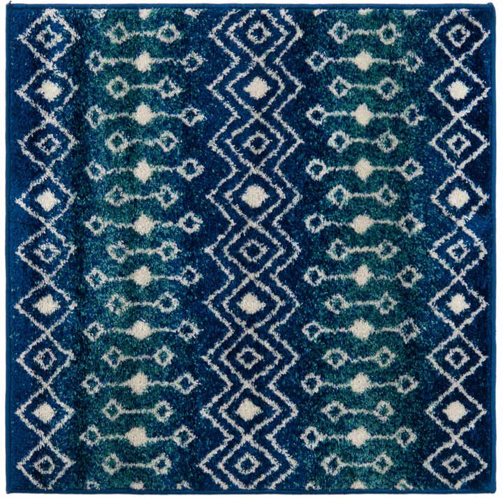 3' x 3' Moroccan Trellis Square Rug