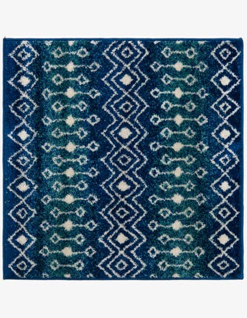 3' x 3' Moroccan Trellis Square Rug