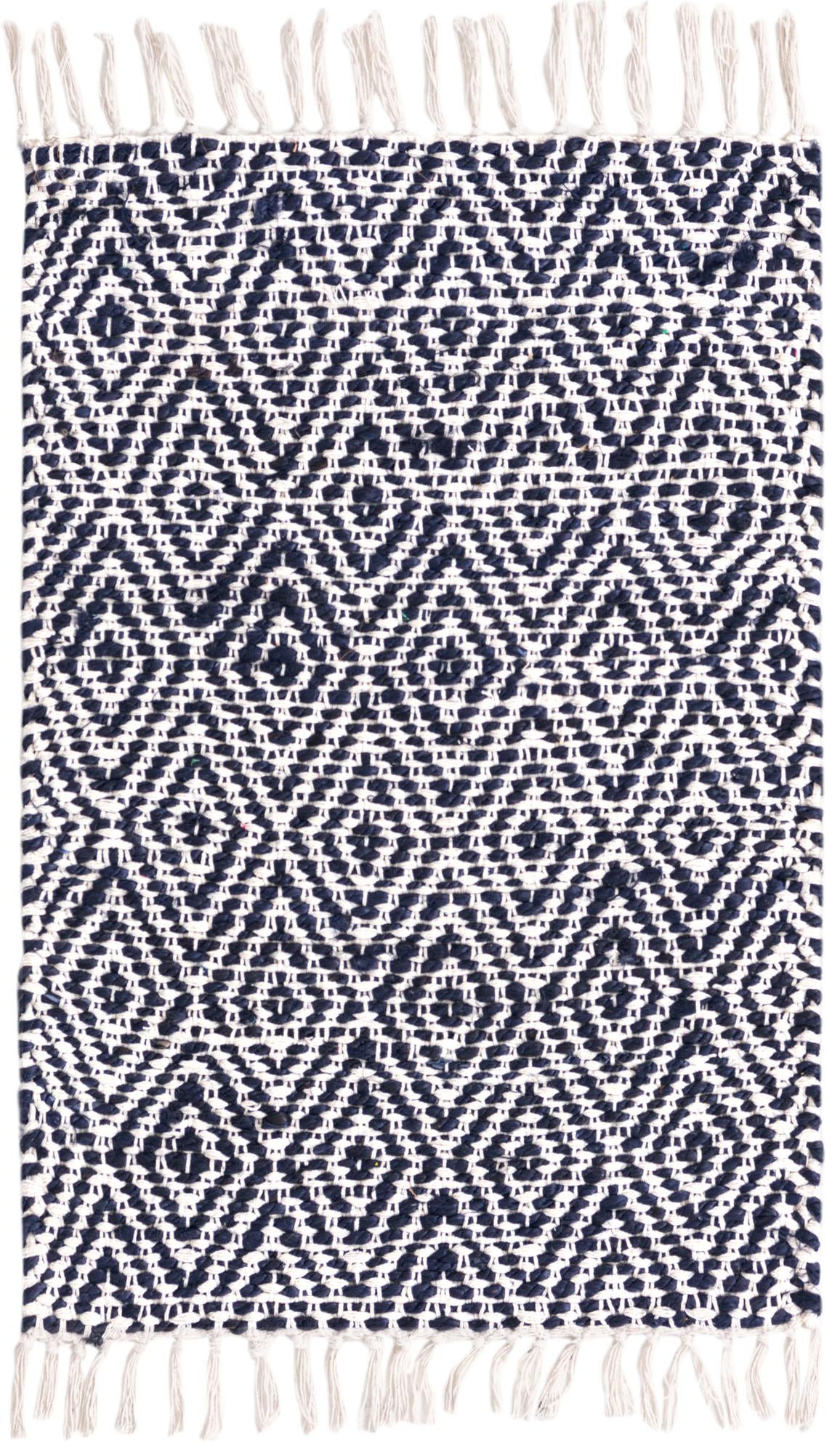 2' x 3' 1 Hand Woven Braided Jute Rug