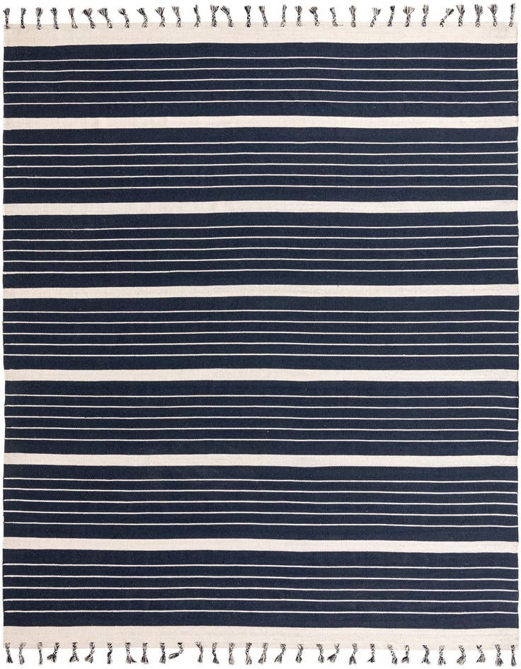 Detail image of 10' x 14' 1 Hand Woven Chindi Cotton Rug