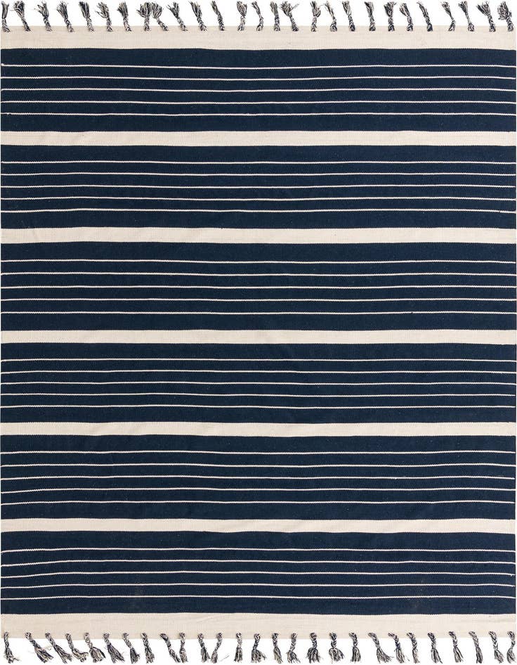 Detail image of 9' x 12' Hand Woven Chindi Cotton Rug