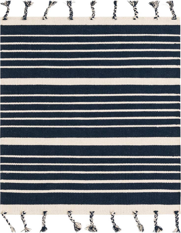 Detail image of 3' 3 x 5' 1 Hand Woven Chindi Cotton Rug