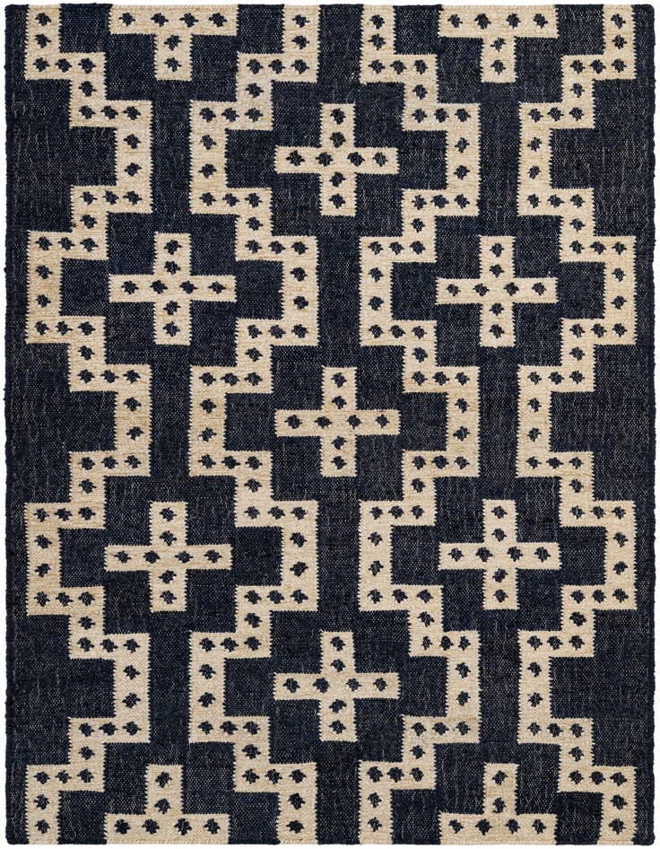 Detail image of 4' 1 x 6' 1 Hand Woven Kilim Wool Rug