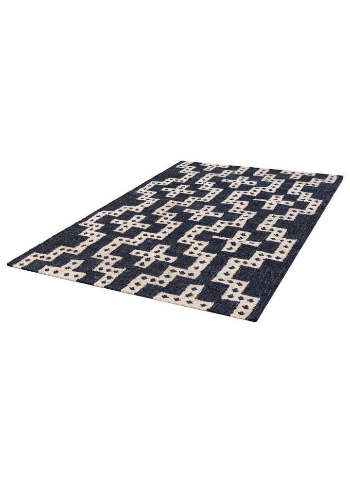 4' 1 x 6' 1 Hand Woven Kilim Wool Rug