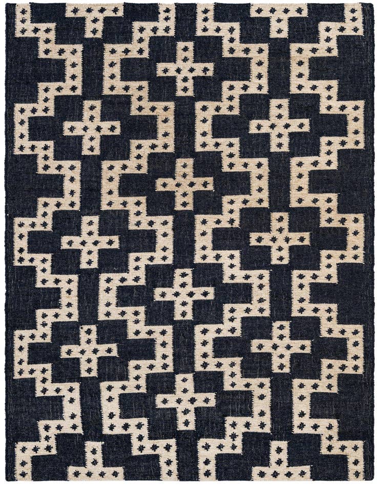 Detail image of 5' 1 x 8' Hand Woven Kilim Wool Rug