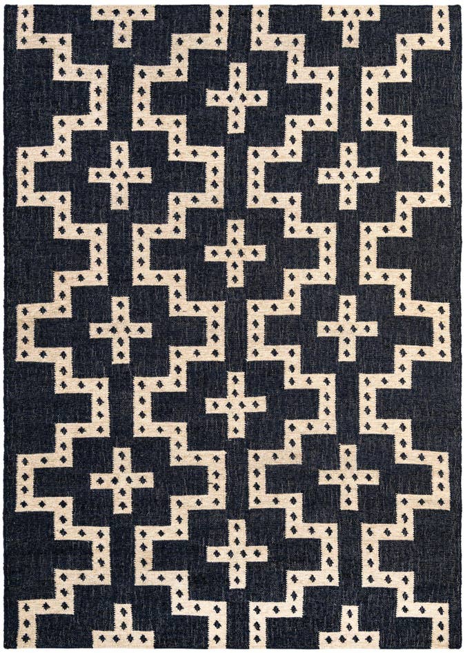 Detail image of 6' 1 x 9' Hand Woven Kilim Wool Rug