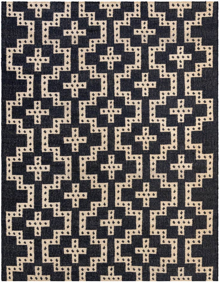 Detail image of 7' 10 x 10' Hand Woven Kilim Wool Rug