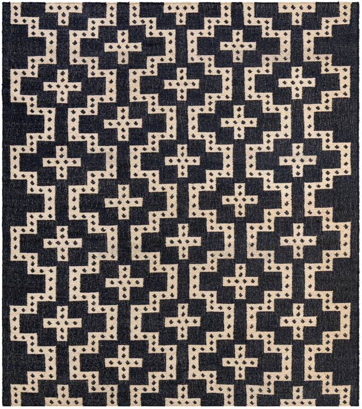 Detail image of 7' 10 x 10' Hand Woven Kilim Wool Rug