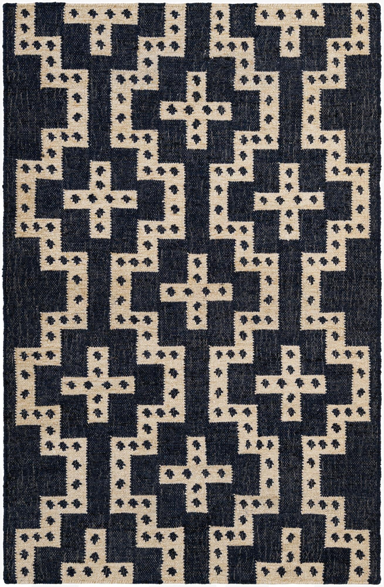 4' 1 x 6' 1  Hand Woven Kilim Wool Rug