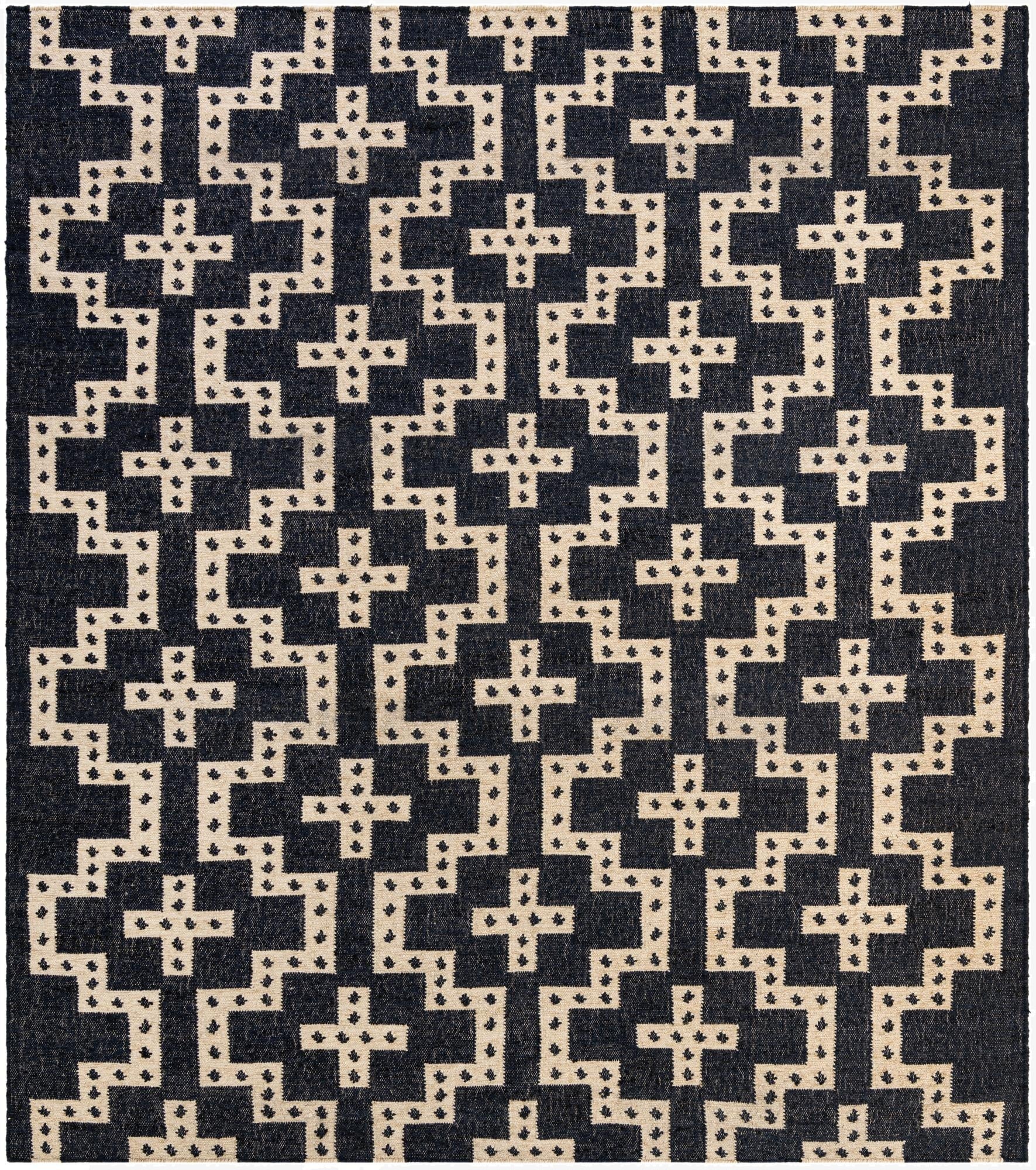 7' 10 x 10'  Hand Woven Kilim Wool Rug