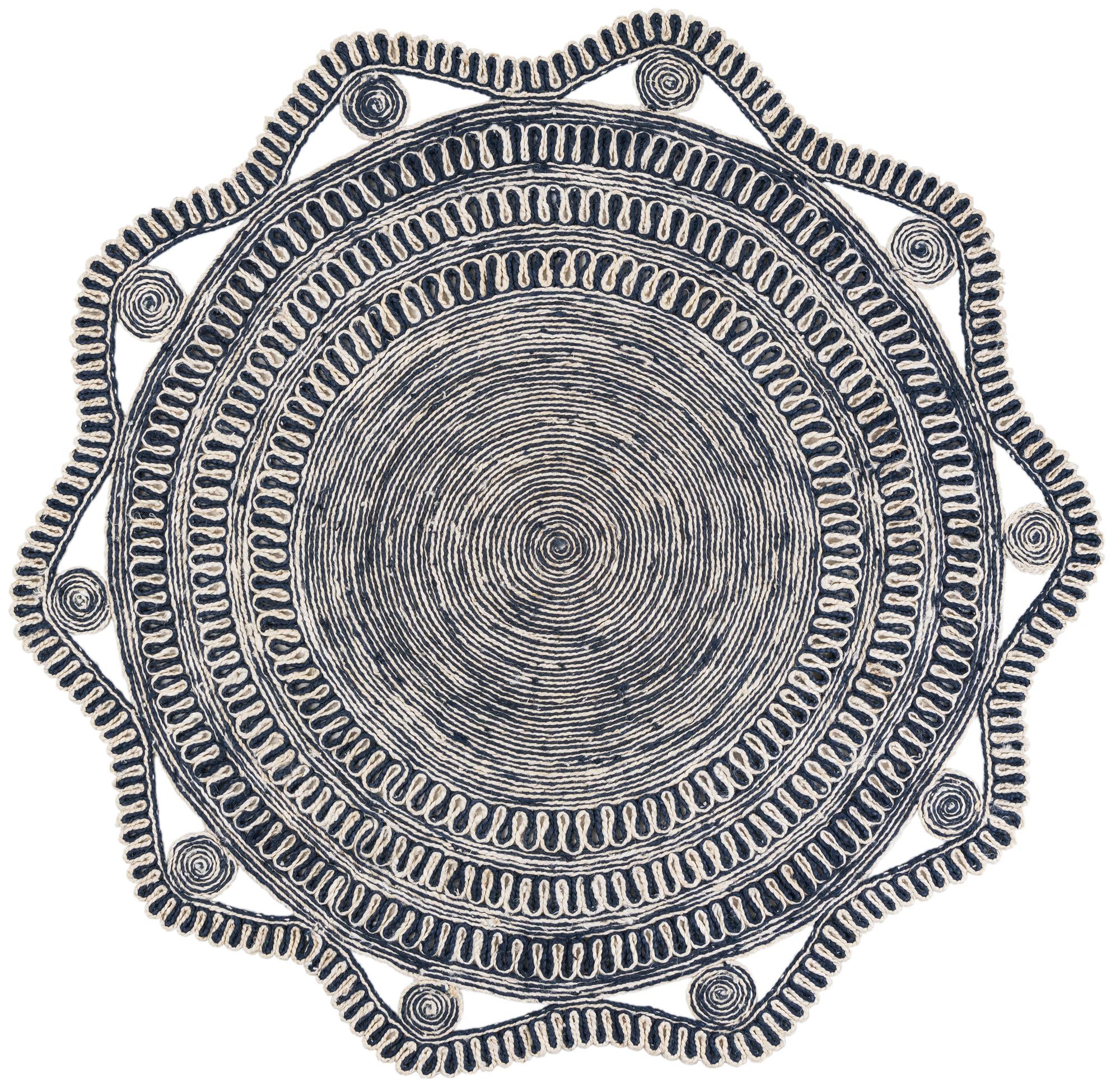 Rug Navy and White Swatch link