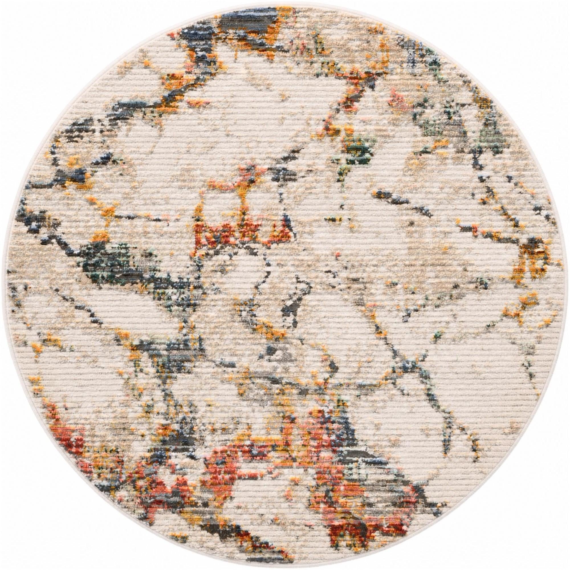 4' x 4' Gemstone Round Rug