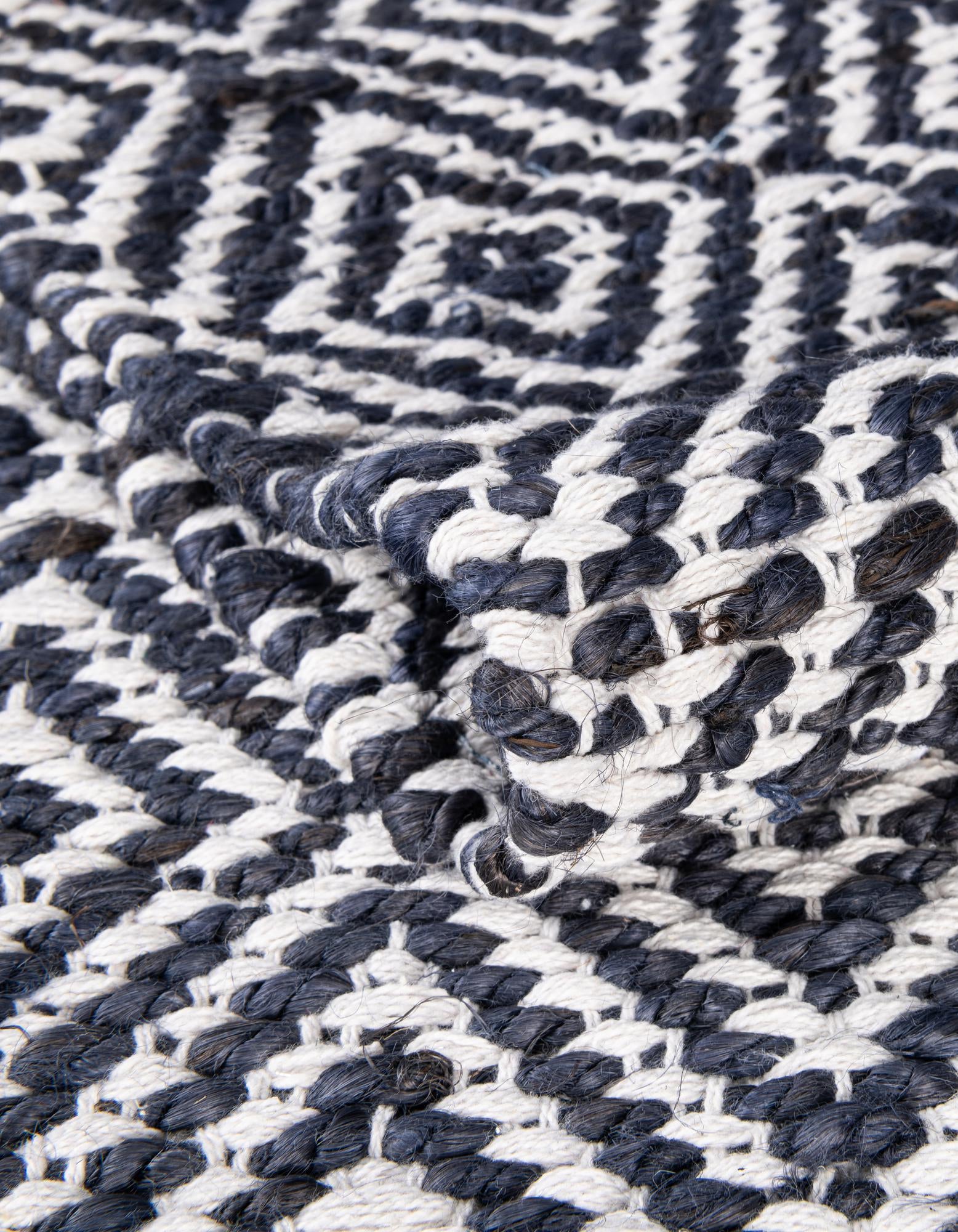 2' 2 x 10' Hand Woven Braided Jute Runner Rug