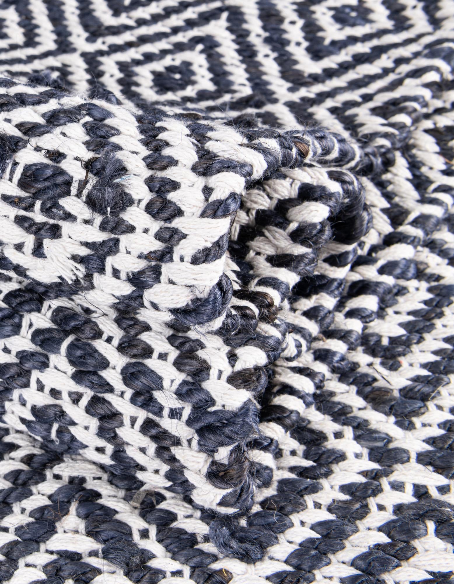 2' 2 x 10' Hand Woven Braided Jute Runner Rug