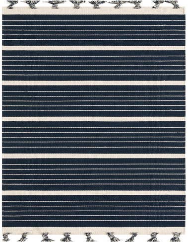 Detail image of 2' 7 x 12' Hand Woven Chindi Cotton Runner Rug