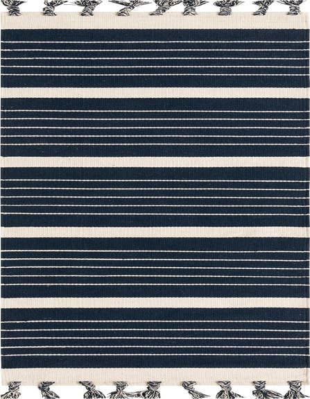 Detail image of 2' 7 x 10' Hand Woven Chindi Cotton Runner Rug