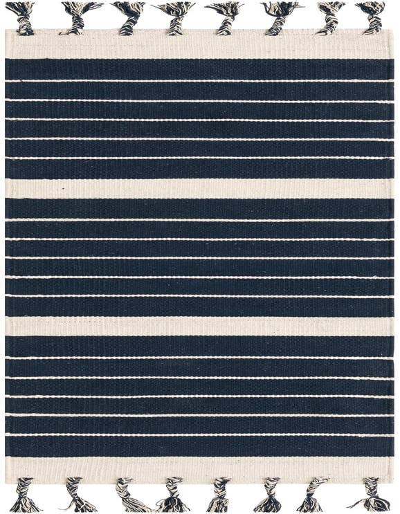 Detail image of 2' 2 x 6' 1 Hand Woven Chindi Cotton Runner Rug