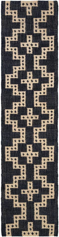 Detail image of 2' 7 x 12' Hand Woven Kilim Wool Runner Rug