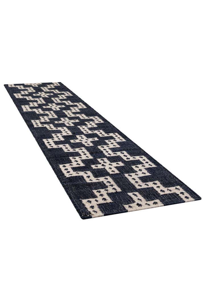 2' 7 x 12' Hand Woven Kilim Wool Runner Rug