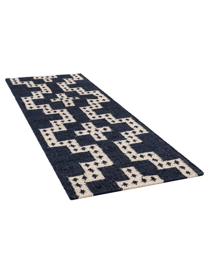 Detail image of 2' x 6' 1  Hand Woven Kilim Wool Runner Rug