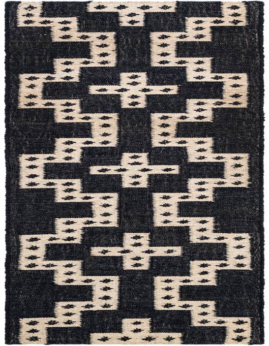 Detail image of 2' x 8' Hand Woven Kilim Wool Runner Rug