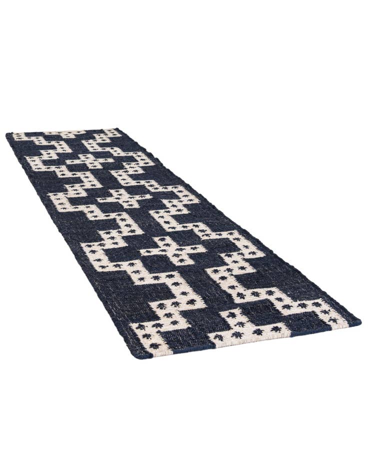 Detail image of 2' x 8'  Hand Woven Kilim Wool Runner Rug